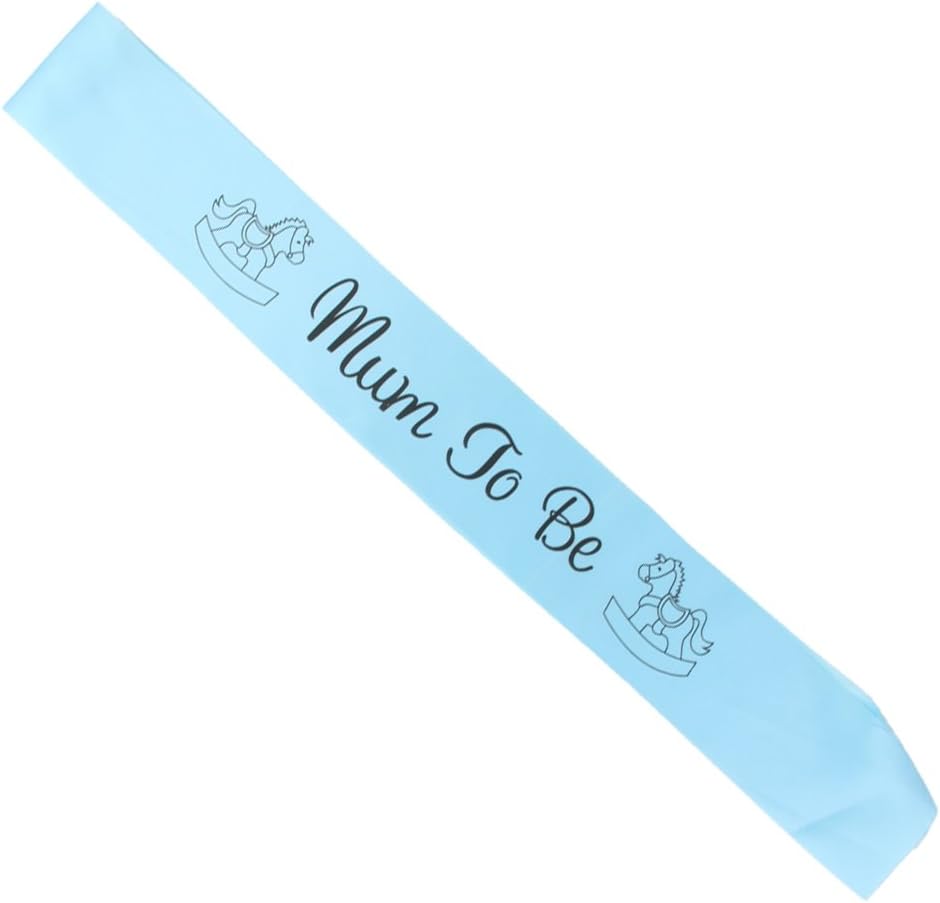 PANYTOW Mum To Be Sash Baby Shower Party Decoration Blue